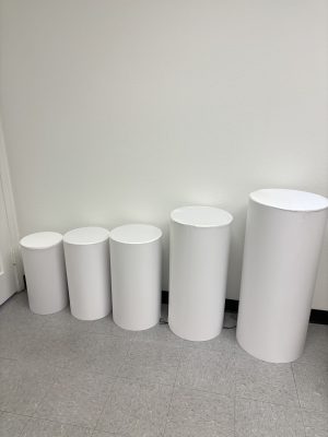 5Pcs/Set Matt Covers for Metal Cylinder Stands Round Plinths Backdrop Stand