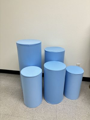 5Pcs/Set Matt Covers for Metal Cylinder Stands Round Plinths Backdrop Stand