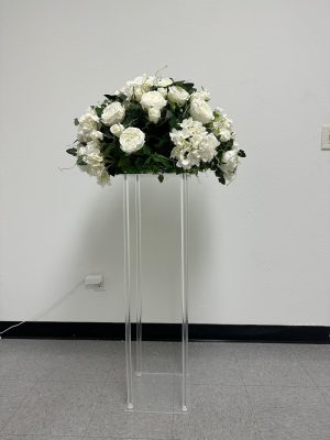 5 PCs 33.8“ Tall Acrylic Square Cylinder | Pedestal Stand | Floral Square Stand | Wedding Square Stand | Party Centerpiece Stand | Flower Stand