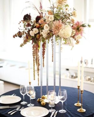 5 PCs 33.8“ Tall Acrylic Square Cylinder | Pedestal Stand | Floral Square Stand | Wedding Square Stand | Party Centerpiece Stand | Flower Stand