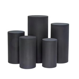 5Pcs/Set Matt Covers for Metal Cylinder Stands Round Plinths Backdrop Stand