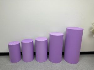 5Pcs/Set Matt Covers for Metal Cylinder Stands Round Plinths Backdrop Stand