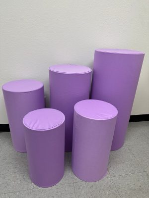 5Pcs/Set Matt Covers for Metal Cylinder Stands Round Plinths Backdrop Stand