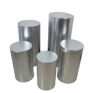5-PC Set Covers For Cylinder Pedestal Plinth Display Cake Stands | Wedding Decorations | Birthday Party Décor | Bottom With String