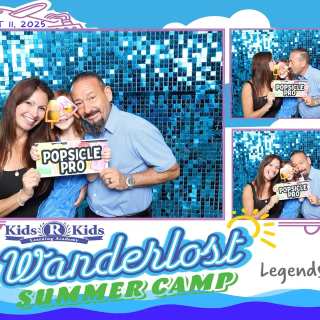Fancy Blue Shimmer Wall Backdrop Sequins Self-Locking Panels
