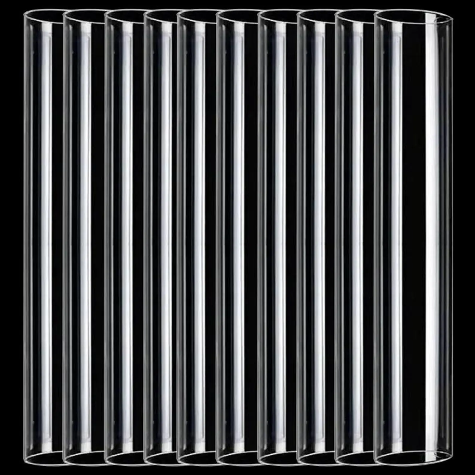 10 Pcs 13.8" Tall | Crystal Glass Candelabra Shades | Crystal Glass Candelabra Arms